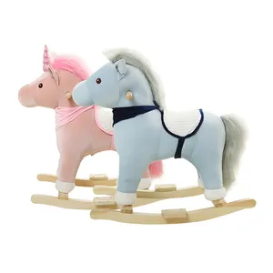 Fabrik angepasste Reittier Plüsch ausgestopft Schaukel pferd Spielzeug für Kinder Party Spiel