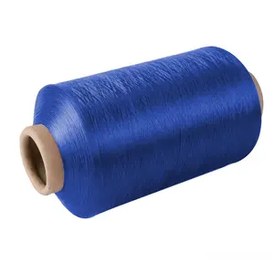 Profession eller Hersteller preis 100% Polyester dty 150d 48f dunkelblaues Zieht exturgarn