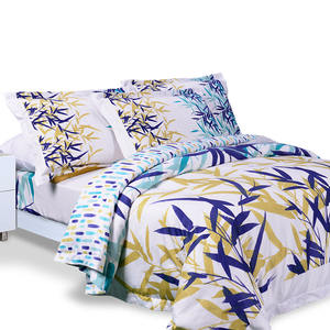 Draps de <span class=keywords><strong>lit</strong></span> de luxe au design floral Ensemble de literie 100% coton Ensembles de housse de couette douce - Product Image 1