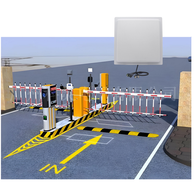 UHF Vehicle Access Control Long Range Gate RFID Reader Wth Integrated Antenna Directional 15m for Toll System