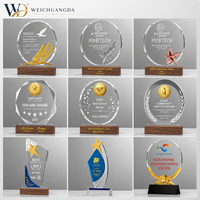 Plaque de récompense personnalisée en acrylique durable et imperméable, pour la reconnaissance des employés, les réalisations d'entreprise, les commémorations, personnalisable