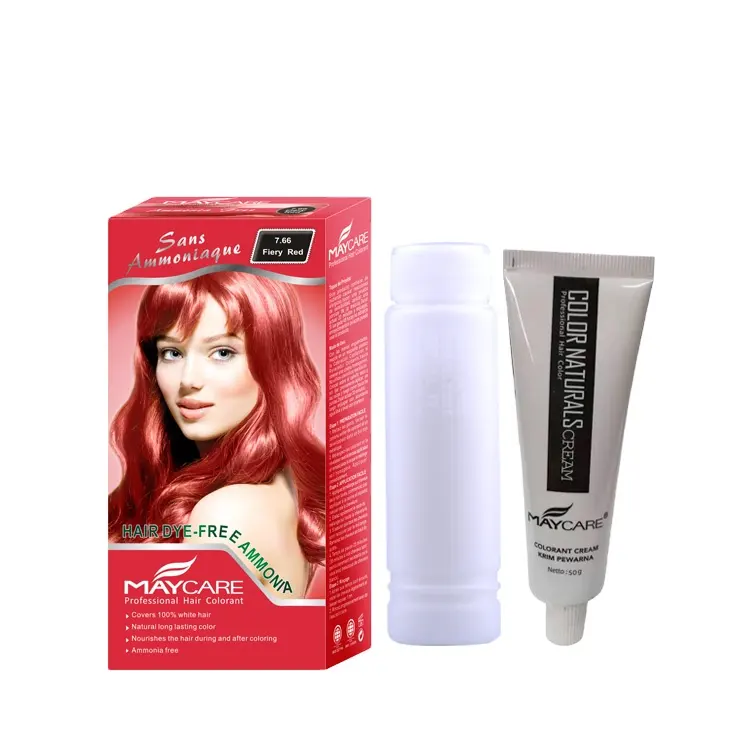 Hochwertiger Beruf orange blond braun lila Permanent Dye Haarfarben ohne Bleichen