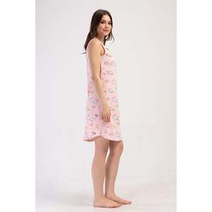 KADIN LYC SUPREM O YAKA GENIS ASKILI ETEGI OVAL TUNIK - สีชมพู - สีชมพู - Product Image 3