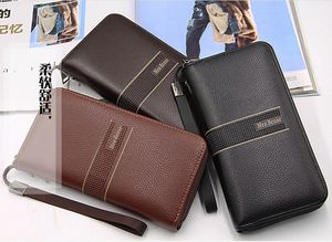 Portefeuille long en cuir PU pour homme Bense, blocage RFID, porte-monnaie, étui pour passeport, porte-cartes de crédit pour homme - Product Image 2