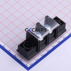 KF88LM-16.0-2P Barrier Terminal Block Through hole Component (THT),P=16mm Connector With Cover Plate 16mm 1x2P Straight Pin - Product Image 1