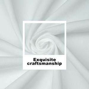 Vải thun dệt kim 100% polyester, 175 gsm, nhuộm hai mặt, trơn, co giãn nhẹ, chất liệu áo thun thoải mái dành cho bé gái, bán buôn - Product Image 4