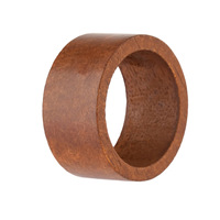 Anneaux de serviette en bois d'acacia ronds BST, porte-serviettes minimalistes en bois pour dîner, décoration de table à la maison et à l'hôtel