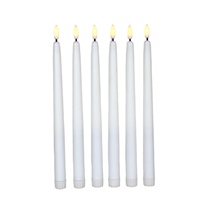 Lampe à bougie LED créative avec minuterie, télécommande à 10 touches, longue tige en plastique, éclairage d'ambiance pour mariage, ornements