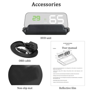 5 pouces taille de l'écran C500 voiture OBD2 Hud affichage tête haute système d'alarme de réchauffement de survitesse Scanner automatique - Product Image 5