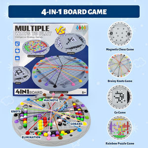 Jeu <span class=keywords><strong>de</strong></span> <span class=keywords><strong>société</strong></span> magnétique 4-en-1 pour enfants : échecs, débordsements <span class=keywords><strong>de</strong></span> cordes, Go et élimination <span class=keywords><strong>de</strong></span> perles arc-en-ciel – <span class=keywords><strong>Jeux</strong></span> classiques et jouets - Product Image 4