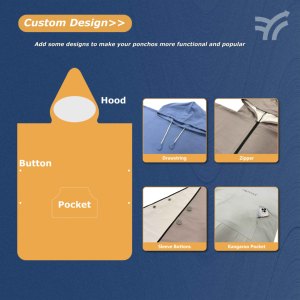 Quick Dry Microfiber Hooded Surf Poncho <strong>Changing</strong> <strong>Robe</strong> Pool Swim Beach <strong>Towel</strong> with Hood - Product Image 4
