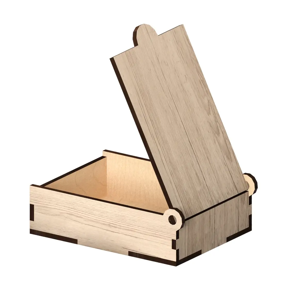 木製ポーカーカードボックスレーザーカットファイルレーザーカットテンプレートギフトボックス装飾的な木製パッキング木製ボックス