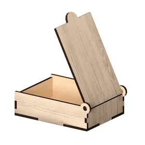 Caja de madera para cartas de póker, archivos cortados con láser, plantilla cortada con láser, Cajas de Regalo, caja de madera decorativa para embalaje