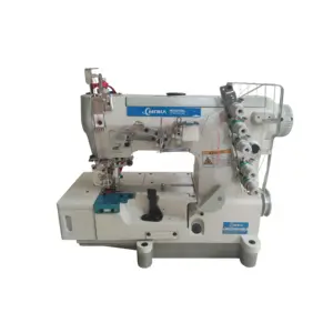 Industry Cylinder-bed t shirt cover stitch coverstitch interlock sewing machine