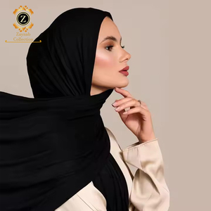 Zaynab Hijab <span class=keywords><strong>Segi</strong></span> Empat Luxury Premium Jersey <span class=keywords><strong>Segi</strong></span> Empat Premium Chiffon Hijabs Écharpe Custom Hijab - Product Image 1
