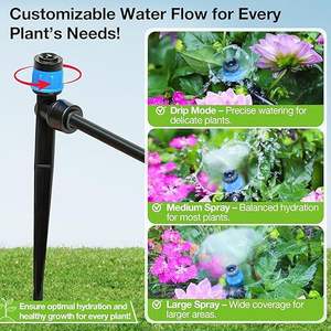 Système d'irrigation de jardin en plastique à connexion rapide, arroseur au sol réglable, dispositif d'arrosage automatique, lot de 60 - Product Image 3