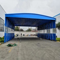 Auvent rétractable de grande taille avec roues pour abri de voiture, garage pliable, caravane, tente