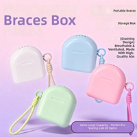 Boîte de rangement pour appareils dentaires, facile à transporter, portable, pour appareils invisibles, étui pour appareils orthodontiques