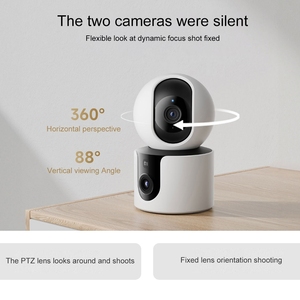 Caméra intelligente <span class=keywords><strong>Xiaomi</strong></span> fiable <span class=keywords><strong>C300</strong></span>, double objectif, vidéo HD 2K 3MP, interphone, détection humanoïde IA, Wi-Fi 6 double bande - Product Image 2