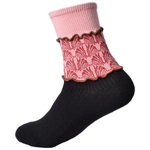 <span class=keywords><strong>Calcetines</strong></span> de punto para mujer, transpirables, con volantes, de colores, versátiles, cómodos, a la moda, de textura suave, para primavera - Product Image 2