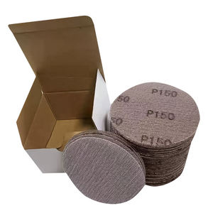 PEXMIENTAS 5 polegada Malha Discos De Lixa 80-1000 Grit Sem Gancho & <span class=keywords><strong>Loop</strong></span> Lixa Abrasiva Malha Disco De Madeira de metal moagem e polimento - Product Image 4