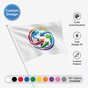 Drapeau de l'État de Sarawak, Malaisie, personnalisé, miniature, 15x10cm, à tenir à la main, en polyester, petit drapeau national - Product Image 1