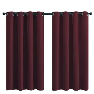 Wholesale Light Blocking Noise Reducing Grommet fancy Drapes Curtain for Bedroom //