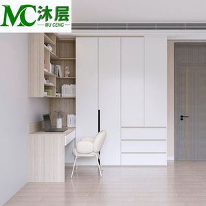 Wholesale Custom Walk-in Closet Systems Wardrobe Armoire with <b>Sideboards</b> Organization Solutions <b>for</b> Bedroom Shelves - Product Image 5