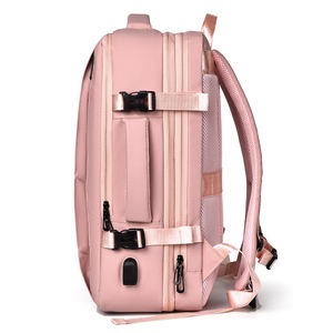 Mochila para Portátil de Gran Capacidad para Mujer, 16.1 Pulgadas, Expandible, para Viajes de Negocios, <span class=keywords><strong>Bolsa</strong></span> de Equipaje de EVA, Diseño Moderno - Product Image 3