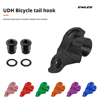 Support de dérailleur arrière ENLEE UDH en aluminium avec adaptateur d'axe traversant pour vélos de montagne et de gravier, compatible avec le crochet de queue de vélo SR*M