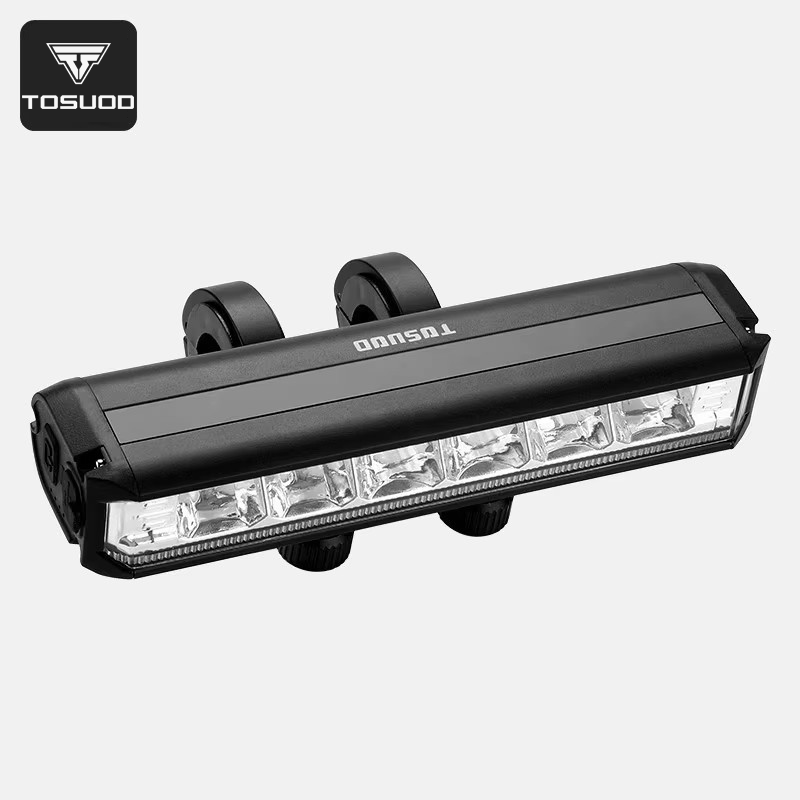 TOSUOD USB перезаряжаемый светодиодный фонарь для велосипеда сильный фонарик Фара для ночной езды непромокаемое оборудование для горного велосипеда сзади
