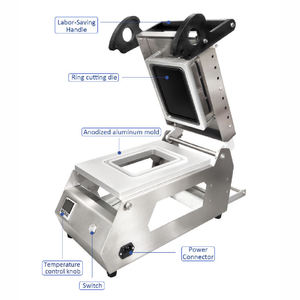 เครื่องบรรจุสินค้าอัตโนมัติแบบกึ่งอัตโนมัติ รุ่น DQ-6 ใช้งานง่าย บรรจุขนมปัง 600 ชิ้น ถาดคิชมิช ถาดขนมหวาน ถาดสินค้าเคมีภัณฑ์ - Product Image 2