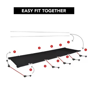 Lit de couchage adulte extérieur pliable léger plage voyage Portable lit de Camping lit pliant - Product Image 4