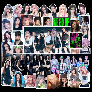 100 pièces <span class=keywords><strong>KPOP</strong></span> autocollant WE GO UP AHYEON RUKA ASA RORA PHARITA RAMI CHIQUITA autocollant en <span class=keywords><strong>vinyle</strong></span> étanche <span class=keywords><strong>KPOP</strong></span> autocollants décoratifs - Product Image 3