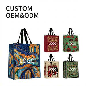 Bolsa de Compras Reciclable con Impresión Personalizada, Bolsa de Ropa de Tela No Tejida de Color con Logotipo, Ecológica - Product Image 1