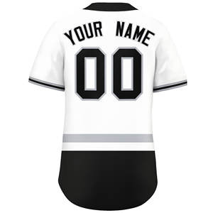 Jersey Baseball Pria Kerah V Kancing Ganda dengan Logo Bordir Hot Print, Bahan Bernapas dan Tersedia Ukuran Besar, Kaos Tim Polos - Product Image 2