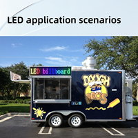 Letrero LED Pequeño Impermeable de 5000cd de Brillo, Tablero Publicitario Programable, Pantalla de Mensajes Desplazables, Cartelera Exterior