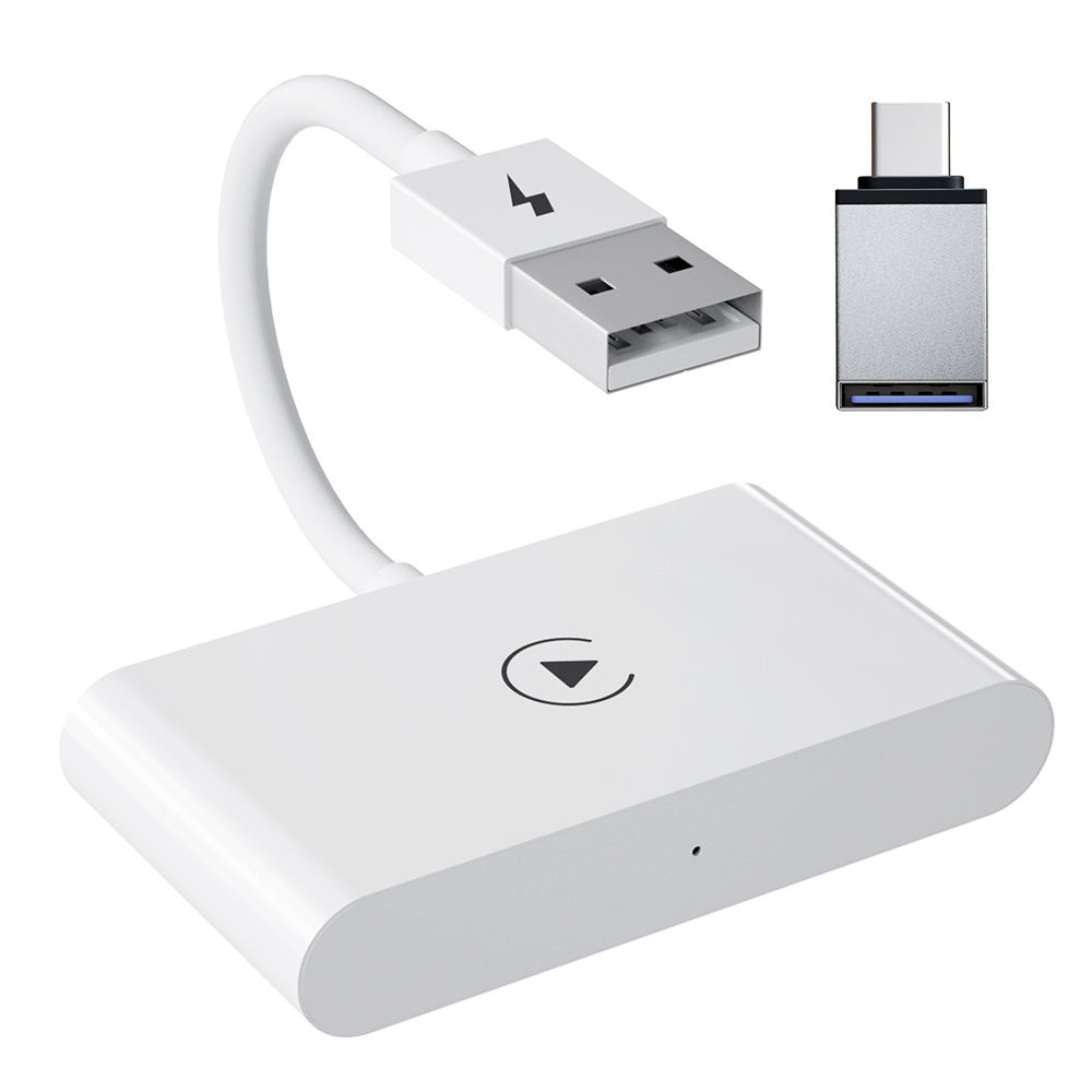 CarPlay-2ไร้สายแอปเปิ้ลสีขาว