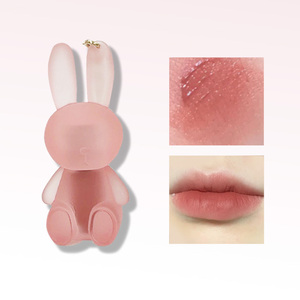 Móc Chìa Khóa Matte <span class=keywords><strong>Lip</strong></span> Trang Điểm Dễ Thương Thỏ Thiết Kế Nhung Son Bóng Lâu Dài Giữ Ẩm Không Thấm Nước Son Bóng - Product Image 6