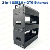 Système Philwill Phone Farm pour 1000 téléphones Android, boîtier HUB Ethernet OTG USB 3.0 à 20 ports, contrôle par lots de téléphones mobiles, 64 Mo de ROM
