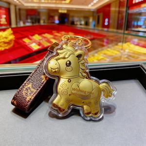 Porte-clés de téléphone portable en alliage, motif dessin animé, best-seller, pour gagner de l'argent instantanément, pendentif doré pour sac, petit cadeau - Product Image 1