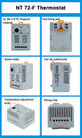Termostato electrónico Natural NT 72-F DC, termostato de temperatura sensible