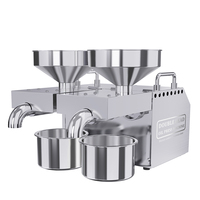 LT-B02 à Double tête entièrement automatique Mini petit usage domestique domestique huile de ricin graines noix sésame huile d'olive presse Machine/presseur d'huile