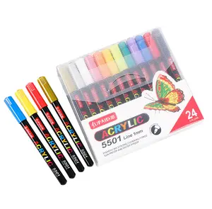 Saudodo гигантский акриловый маркер, 12-цветный набор маркер, цветная точечная каменная художественная ручка, оптовая продажа