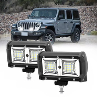 Feux de travail LED 96W 9600LM, projecteurs LED étanches pour camion, VTT, moto, tracteur, remorque, bateau, voiture, lumière blanche