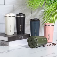 Tasse de voyage avec couvercle étanche, tasse à café isolée de 17oz, gobelet à double paroi sous vide, tasse thermique pour thé, boissons chaudes et glacées