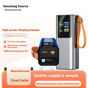 20000mAh ngân hàng điện 100W sạc nhanh cho máy tính xách tay sạc với telescoping cáp đèn Pin dây buộc Pin - Product Image 3