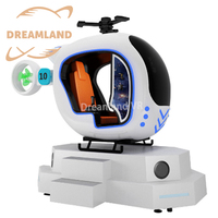 Set Helikopter Vr 9d Berkendara Hiburan Dalam Ruangan, Kacamata Vr 9d Mesin Realita Virtual