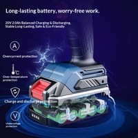 Perceuse électrique sans fil Dongcheng DCJZ2050 20V à batterie lithium-ion, mandrin rapide, vitesse variable en continu