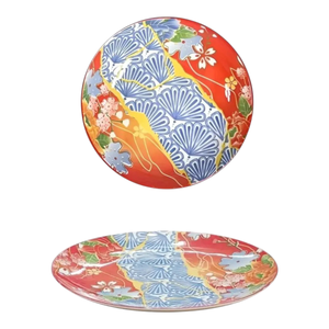 Piatto da Dessert in Porcellana Giapponese Serie II, Diametro 21CM, MULTICOLORE - Product Image 1